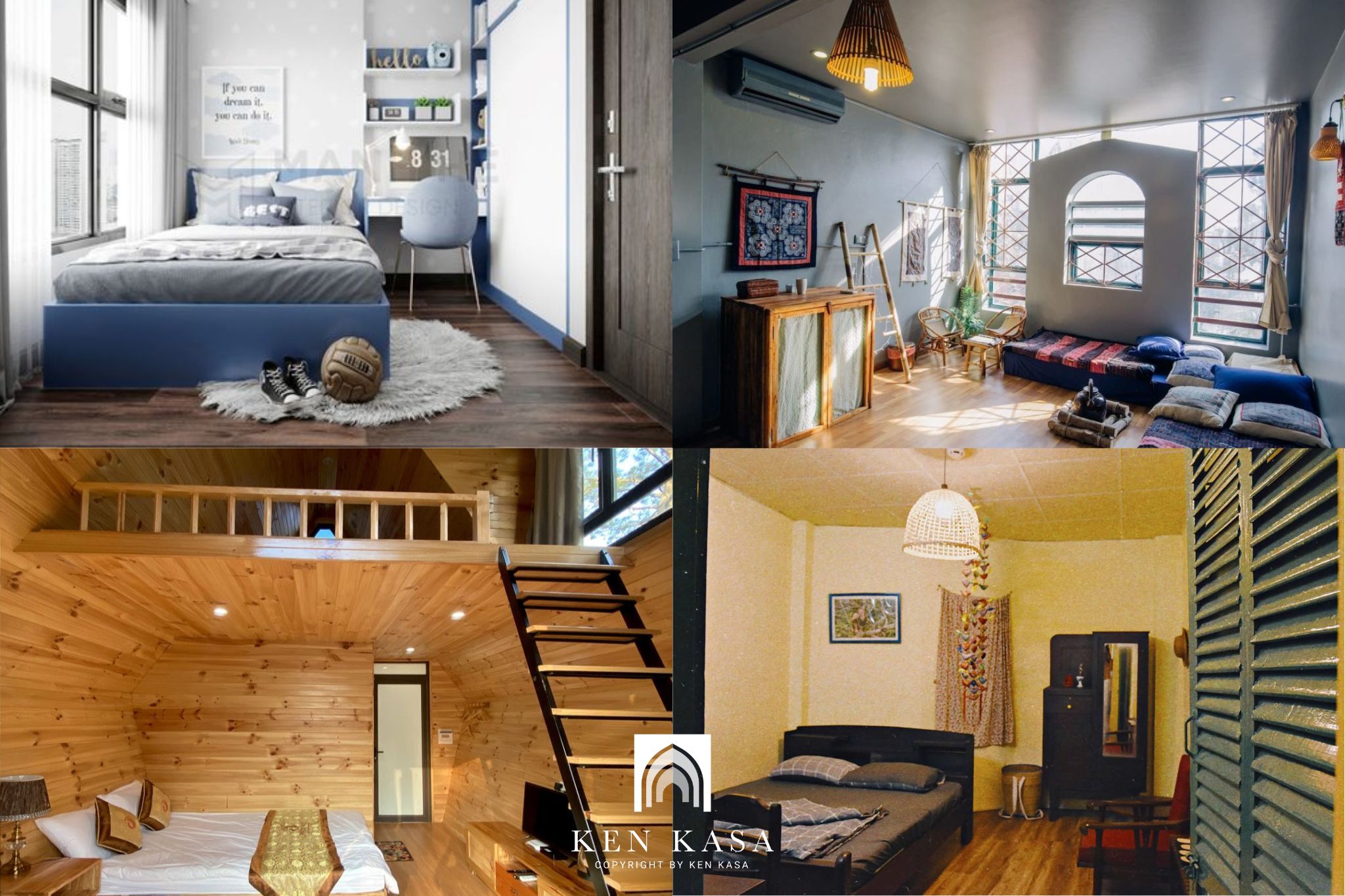 Top 20 mẫu thiết kế phòng homestay nhỏ không thể bỏ qua
